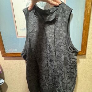 lululemon athletica Black Patterned Tank Top